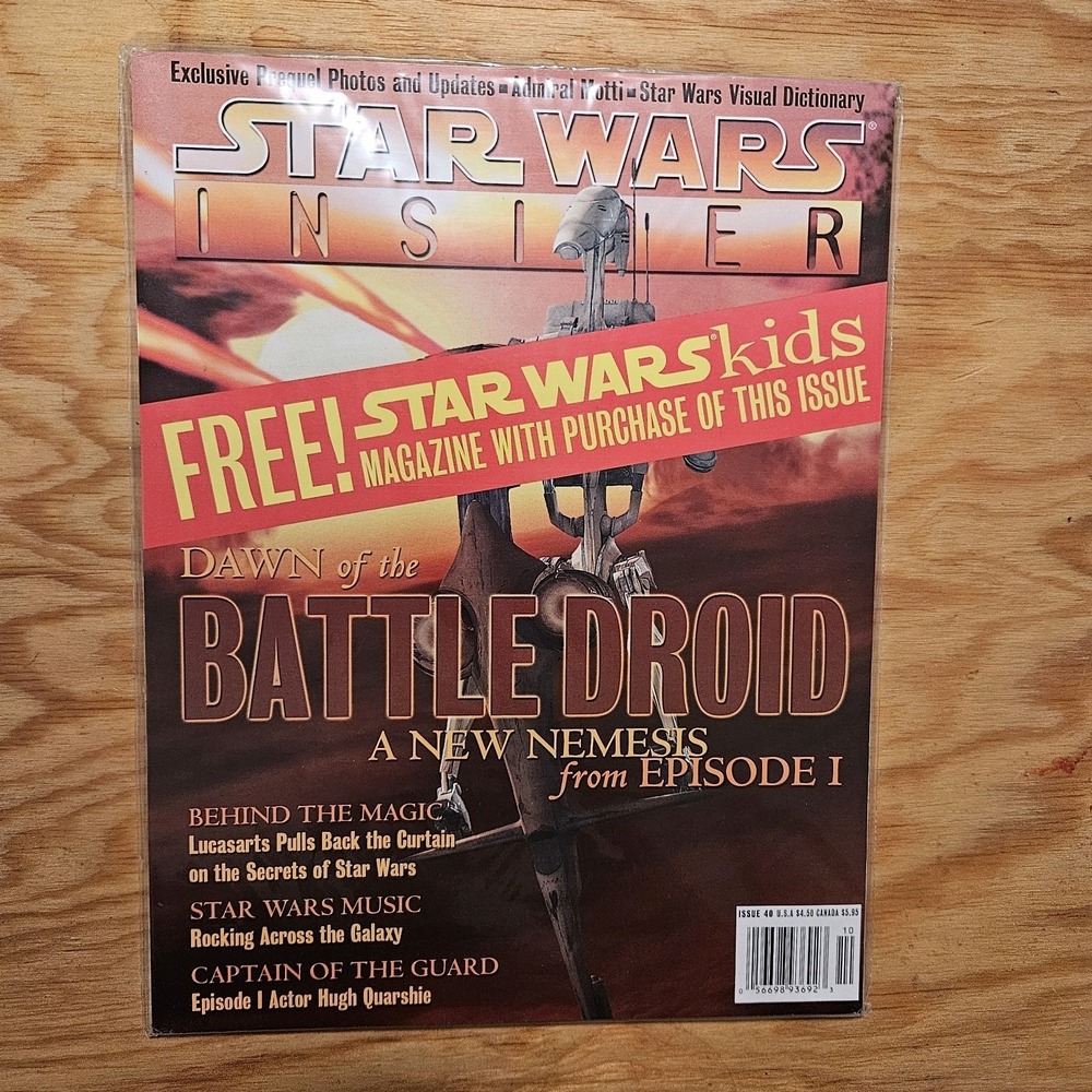 Star Wars Insider Issue 40 BATTLE DROID Fan Club Subscription